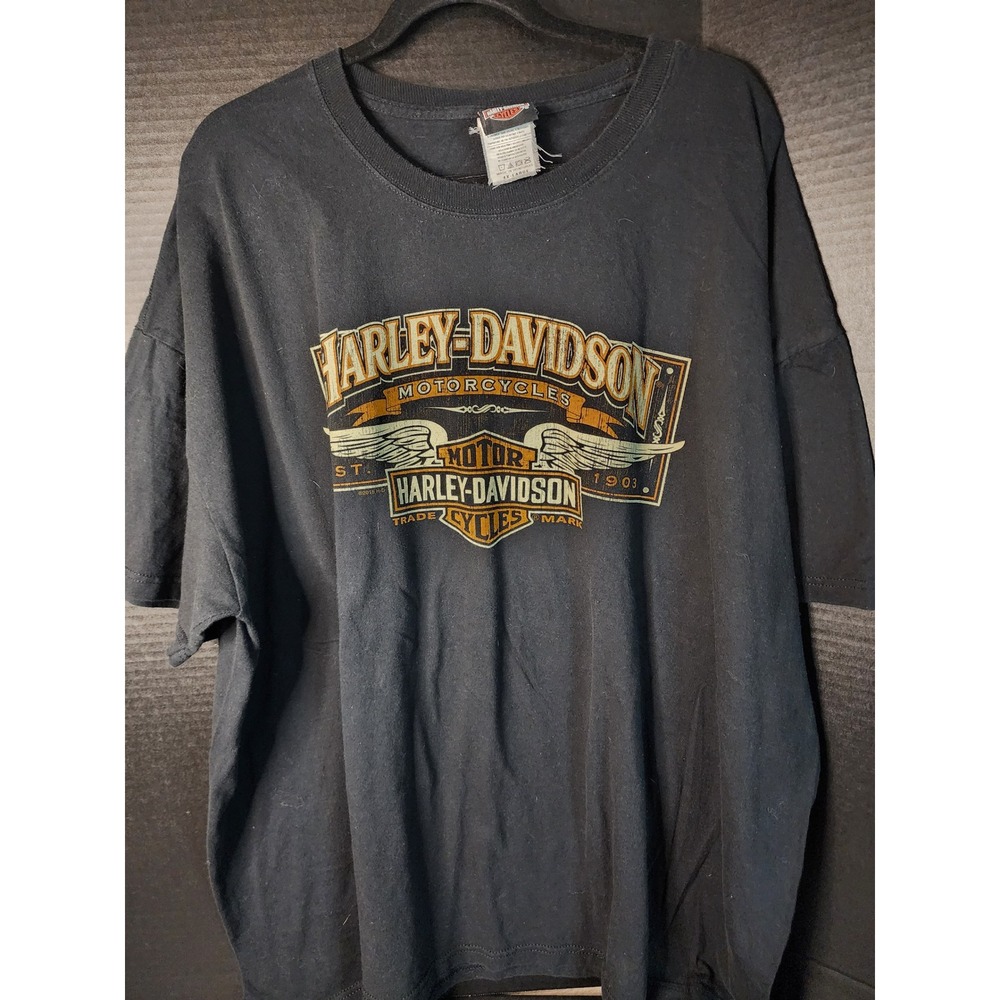 Harley-Davidson High Desert Boise Idaho Graphic T-Shirt Black 4XL-Large Mens